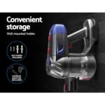 Devanti Handheld Vacuum Cleaner Bagless Cordless Red 150W - Image 5